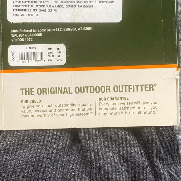 Eddie Bauer Leggings Womens Small 4-6 Gray Cotton Blend Durable Capsule ribbed‎ - Picture 4 of 5